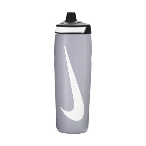 Nike Refuel Tennis Water Bottle Wolf Grey Black White