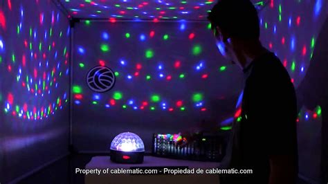 Bola Led Dmx512 Luz Rgb Cristal Distribuido Por Cablematic ® Youtube