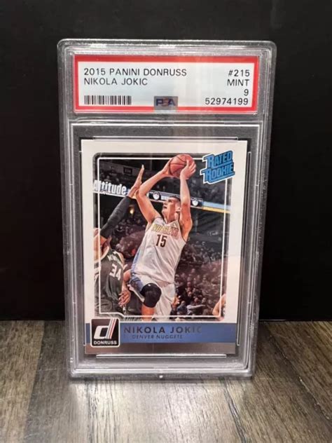 Nikola Jokic Panini Donruss Rookie Rated Rookie Psa Nuovo Di