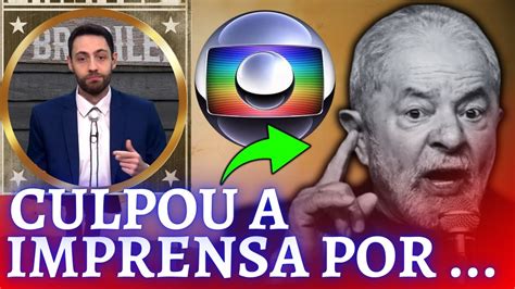 ACABOU O AMOR Lula culpa imprensa por gafes e só piora a situação