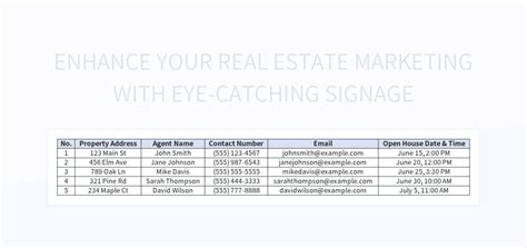 Enhance Your Real Estate Marketing With Eye Catching Signage Excel