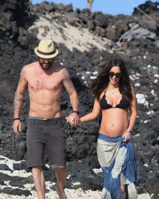 Megan Fox Showing Her Boobs And Big Belly In Black Bikini Porn Pictures XXX Photos Sex Images
