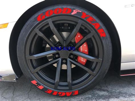 Tire Lettering GOODYEAR EAGLE F1 Permanent Tire Stickers Etsy