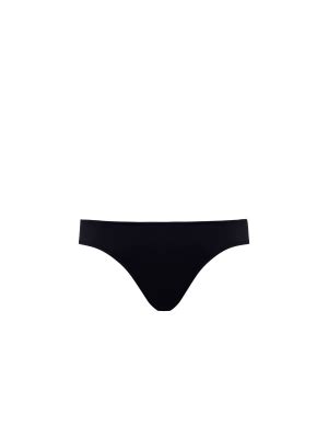 BONDI BORN Nadia Bikini Bottom In Sculpteur Fabric Black Autumn