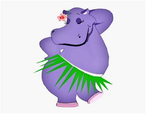 Clip Art Hippo Purple