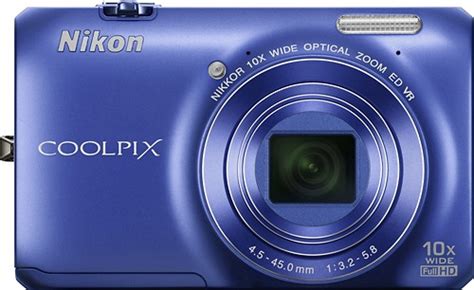 Best Buy Nikon Coolpix S6300 16 0 Megapixel Digital Camera Blue 26302