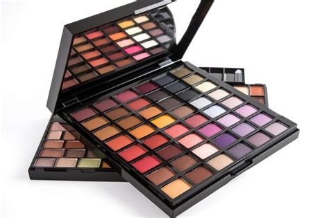 Premium AI Image | Organized makeup palette with all shades and ...