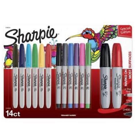 Sharpie Office Sharpie Special Edition Assorted Color Mixed Point Permanent Marker 4 Count