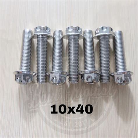 Jual Baut Probolt 10x40 Stainless New Model Drat 14 Panjang 4cm Silver