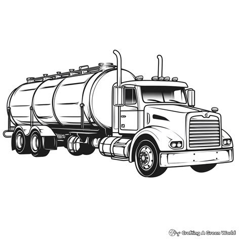 Tanker Truck Coloring Pages - Free & Printable!