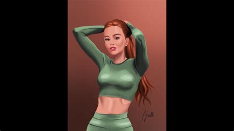 Maya Cecilia Arlette Digital Illustration Timelapse YouTube