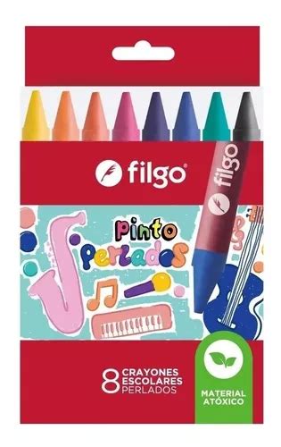 Crayones X Filgo Pinto Perlados Cera