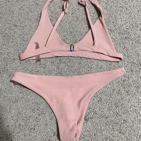Light Pink Zaful Bikini Super Good Condition Worn Depop
