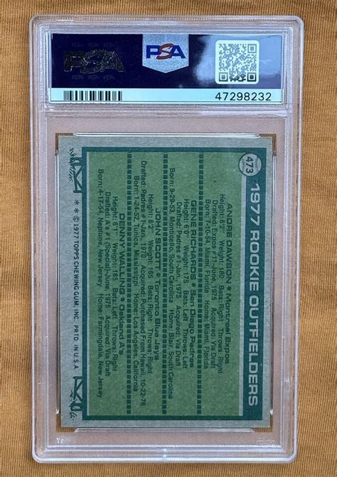 Topps Andre Dawson Psa Rc Rookie Ebay