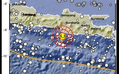 Jogja Diguncang Gempa Bumi 5,3 M, Getaran Terasa Sampai Jateng dan Jatim