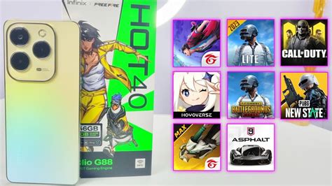 Infinix HOT Games Test PUBG GENSHIN ASPHALT COD MOBILE Free Fire G YouTube