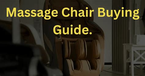 Massage Chair Buying Guide Features Cost Warrenty And More November