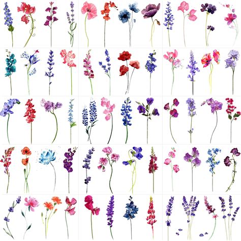 PRICES MAY VARY 15 Sheets Small Lavender Temporary TattooRejaski