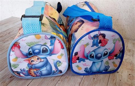 Bolsa Ba Mala Infantil Lilo Stitch Personalizada Regul Vel