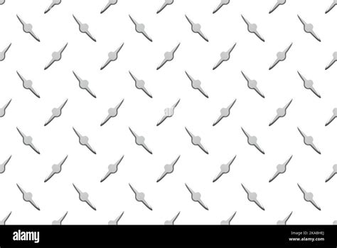 Stainless Steel Diamondplate Industry Realistic Seamless Pattern Stock