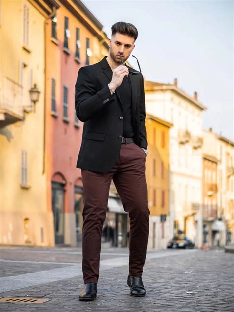 Classy Black Blazer Outfit Men Black Blazer Combination Tiptopgents