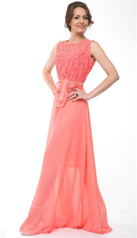 Coral Wedding Dress | DressedUpGirl.com