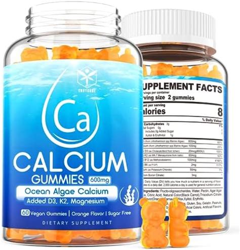 Amazon Sugar Free Calcium Gummy Bites Plus Iu Vitamin D Bone