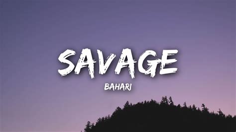 Bahari - Savage (Lyrics / Lyrics Video) Chords - Chordify