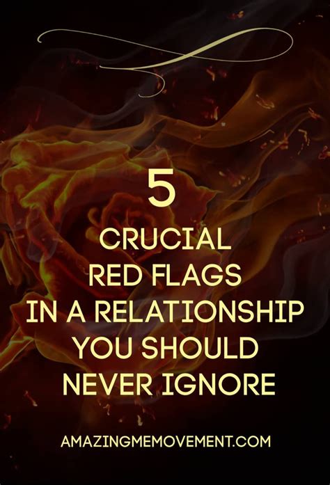 5 Red Flags In A Relationship You Should Never Ignore Relationship