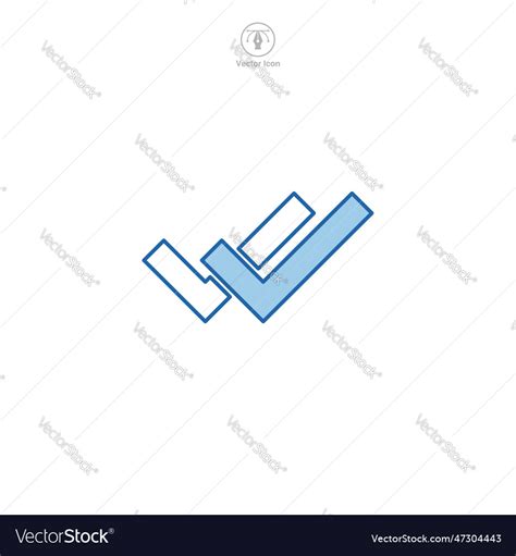 Double check mark icon symbol template Royalty Free Vector