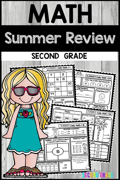 2nd Grade Summer Math Review Summer Math Summer Math Worksheets