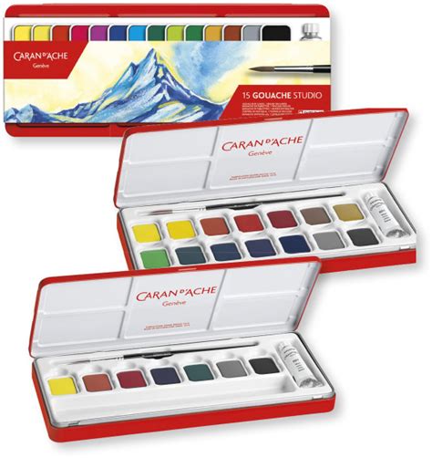 Caran D Ache Gouache Studio Set Boesner Professionelle