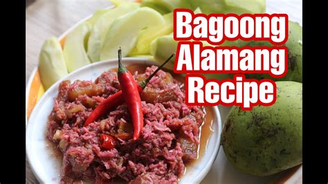 Bagoong Alamang Recipe With Pork Jenlicious Blog Recipe Youtube