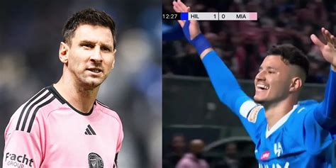 Lionel Messi's anger reaction to seeing that Al Hilal is crushing Inter Miami