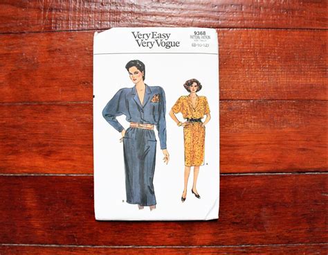 Vogue Blouson Dress Dolman Sleeve Easy Uncut S Vintage Sewing