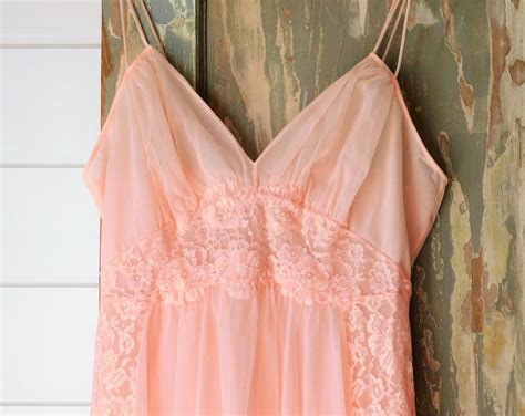 Vintage Lingerie S Pink Vanity Fair Nightgown Size Etsy