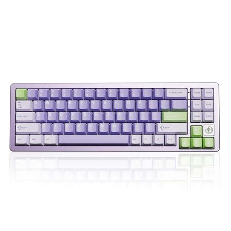 YUNZII AL71 Tri Mode Hot Swappable RGB Backlight Mechanical Keyboard Peach V2 Mute Linear