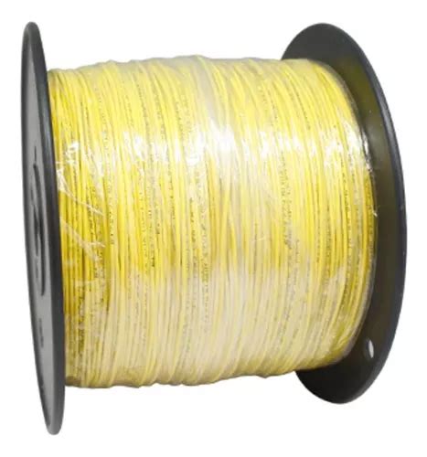 Rollo Cable Estanado Calibre 22 Cable 22 Amarillo A476 Ro