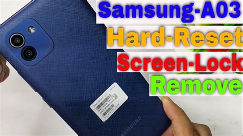 How To Hard Reset Samsung Galaxy A03 Not Working Samsung Galaxy A03 Sm A035f Hard Reset