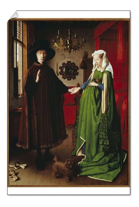 Print Of The Arnolfini Spools Painting By Jan Van Eyck 1390 1441