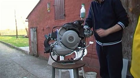 vespa 50 special project: prima accensione motore pk elaborato - YouTube