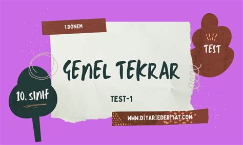 S N F Fiilimsiler Testi Diyar Edebiyat