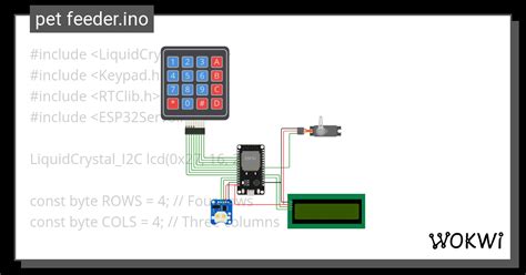 Pet Feeder Ino Wokwi Esp Stm Arduino Simulator