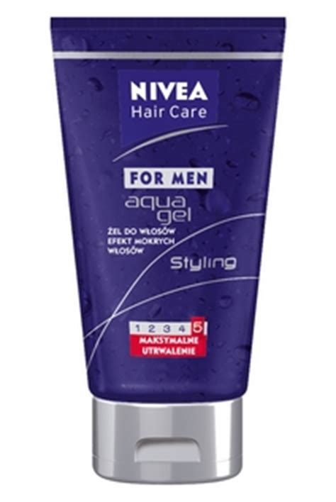 Nivea For Men Aqua Żel Efekt Mokrych Włosów Męskie kosmetyki do