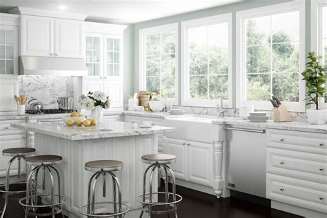 Brookfield Pantry Cabinets In Pacific White Kitchen The Home Depot