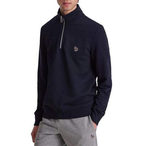 PS Paul Smith Regular Half Zip Sweatshirt Men 1 4 Zip Fleece Tops