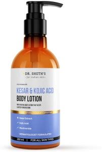 Dr Sheth S Kesar Kojic Acid Body Lotion For Nourished Skin Reduces