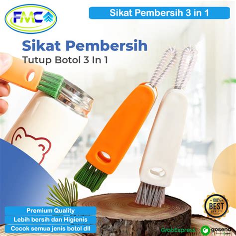 Jual Sikat Cuci Botol 3in1 Pembersih Celah Tutup Dot Minum Bayi Mini 3