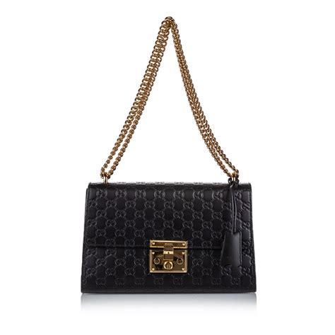 Gucci Black Medium Signature Padlock S Luxclusif P Tradera