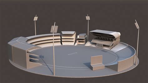 Kensington Oval Stadium 3D Model - TurboSquid 1775409